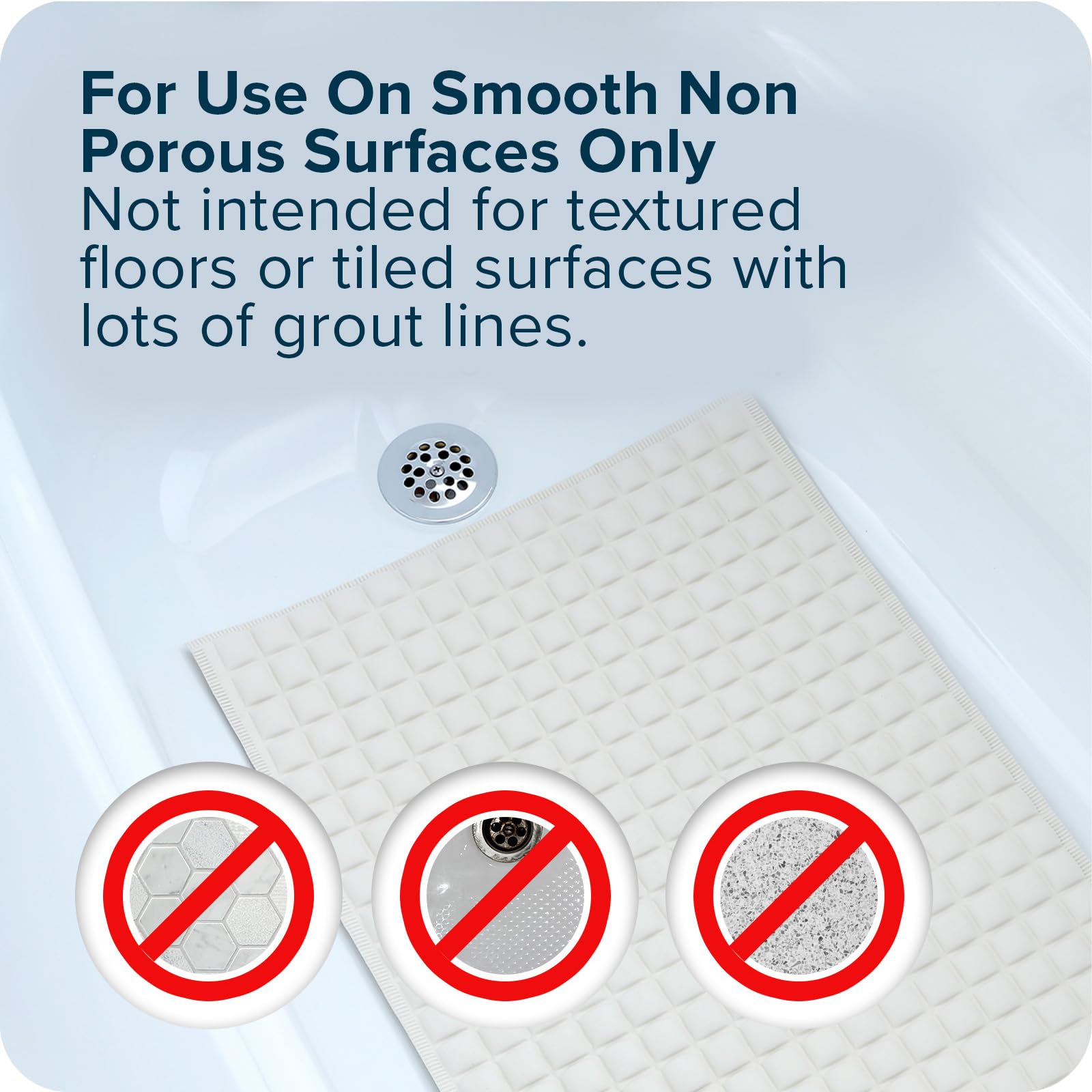 SlipX Solutions cushiony surface in a shower setup designed for daily use
