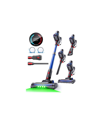 Slivamo S10 front view shows powerful cordless cleaning for hard floors and carpets.