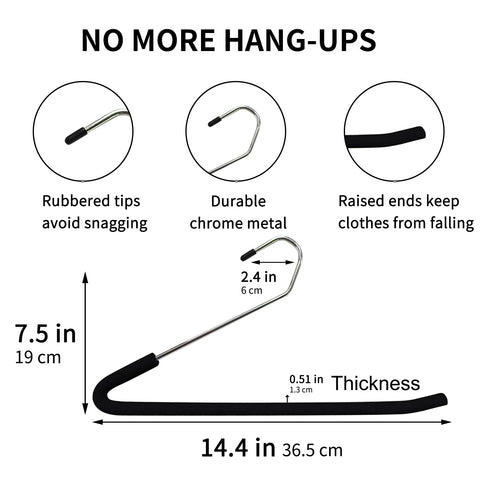 SLMT cushioned foam helps keep pants wrinkle-free and organized