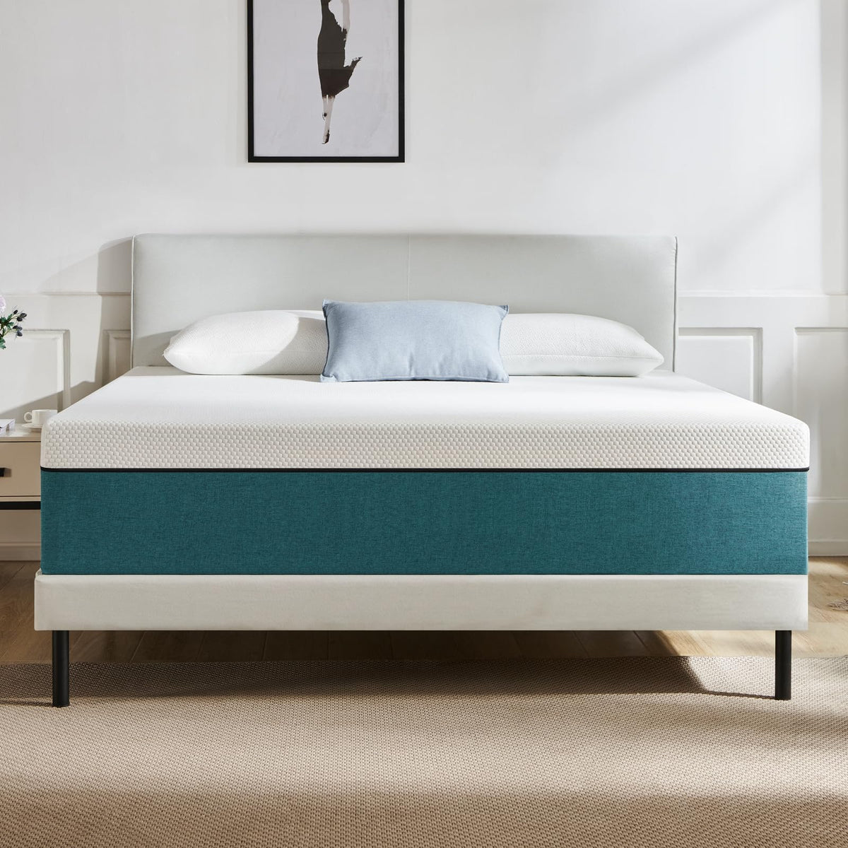 Slomix twin mattress in a box shows compact packaging for easy setup