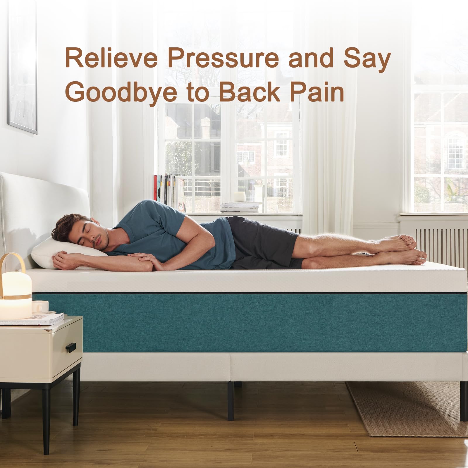 Slomix gel memory foam layer delivers cooling comfort for restful nights