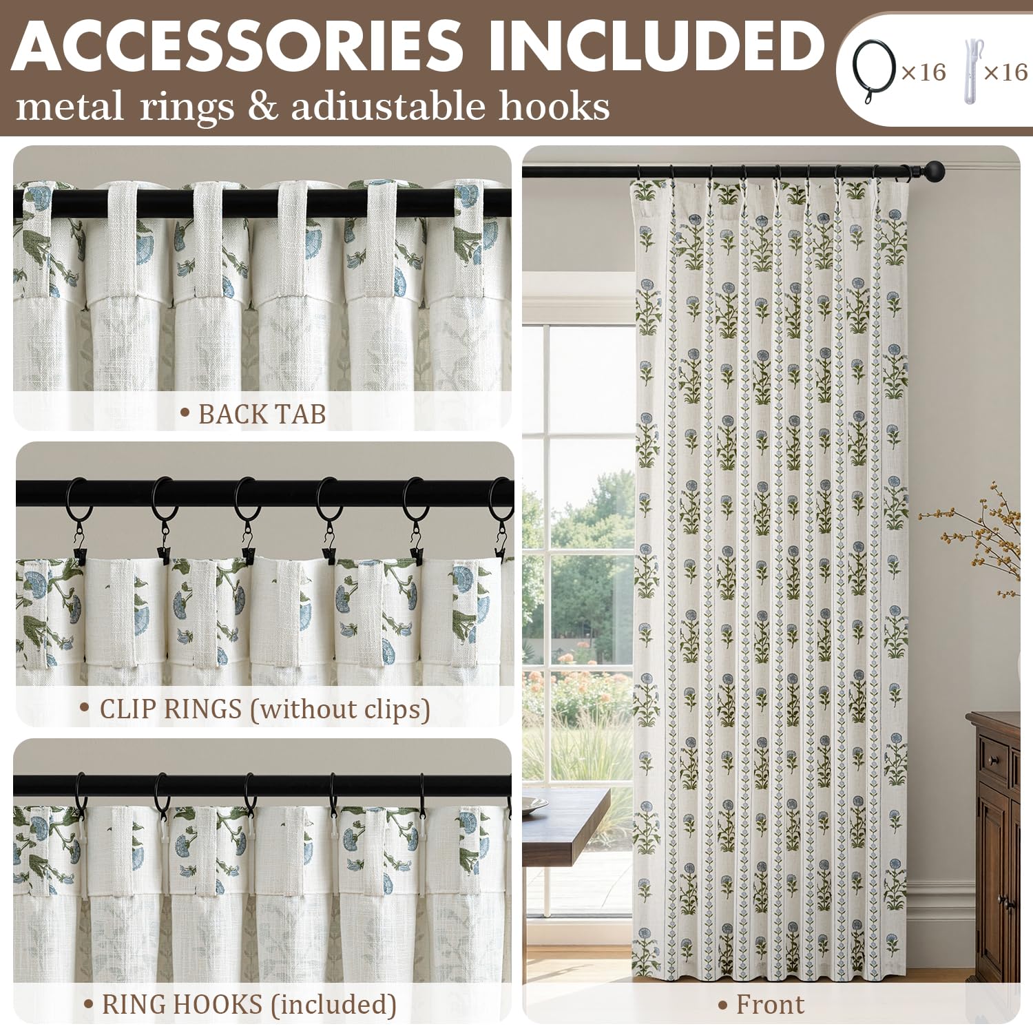 Slozzi bedroom and dining room ambience with soft floral charm