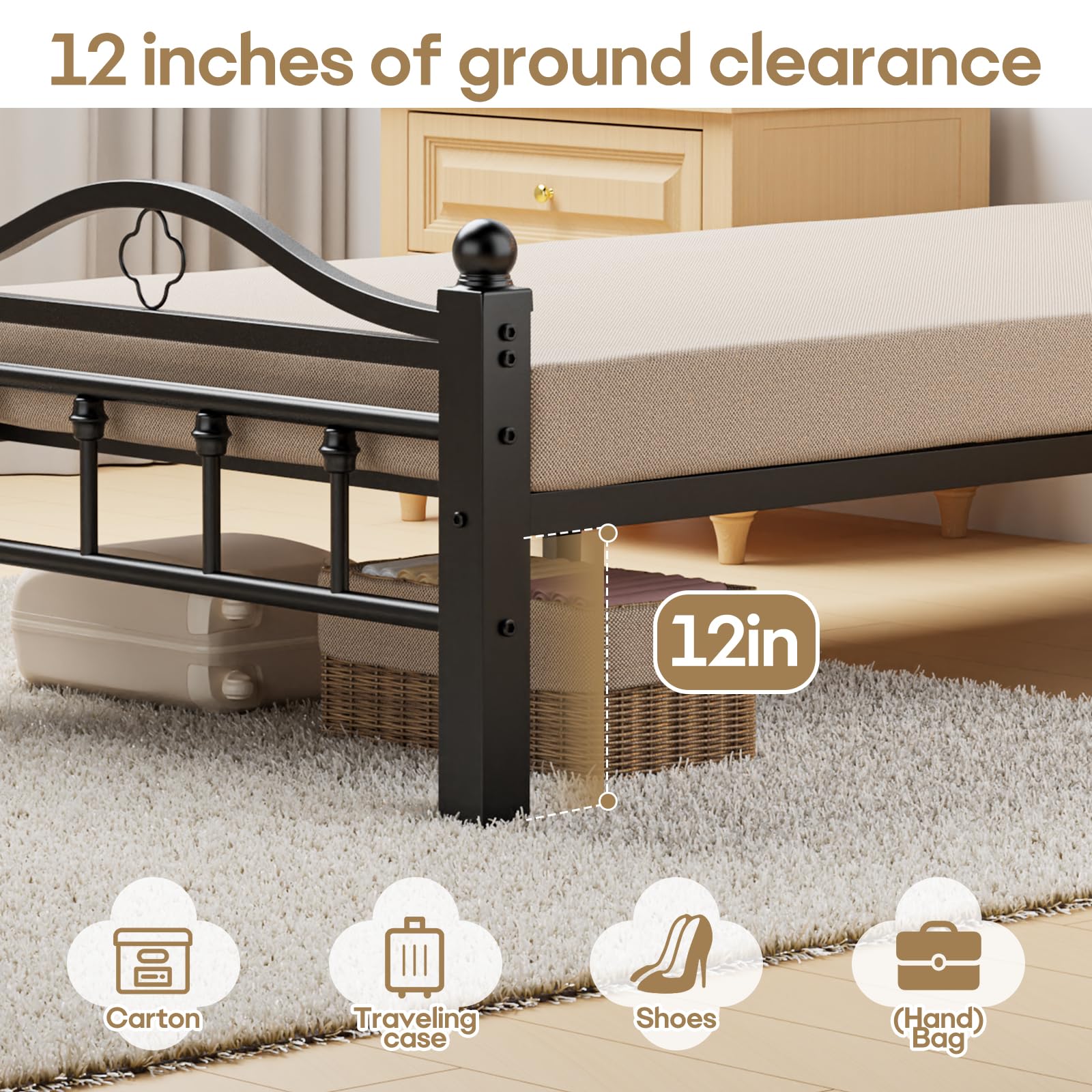 Slumber Haven's noise-free design minimizes creaks for quiet nights in shared rooms.
