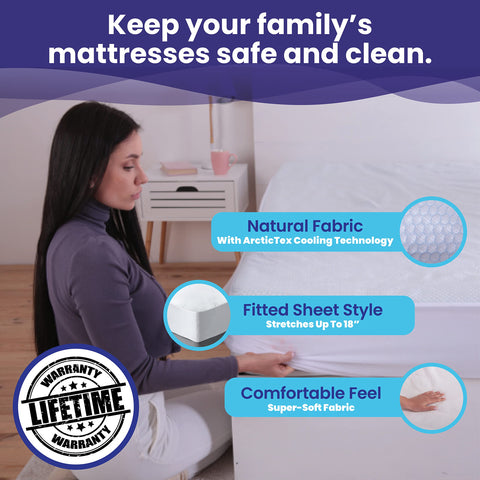 Slumberfy hypoallergenic breathable weave keeps dust out.