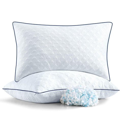 Slybear cooling pillows, queen set overview with adjustable loft for personalized comfort