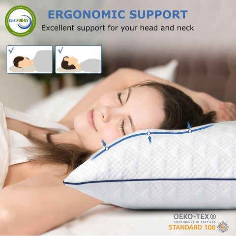 Slybear ergonomic neck support suitable for all sleeping positions
