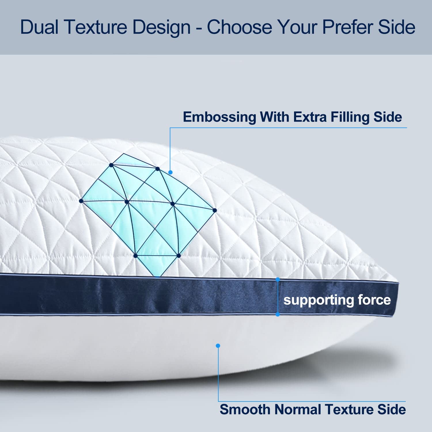 Slybear queen pillow ships vacuum-sealed for compact delivery