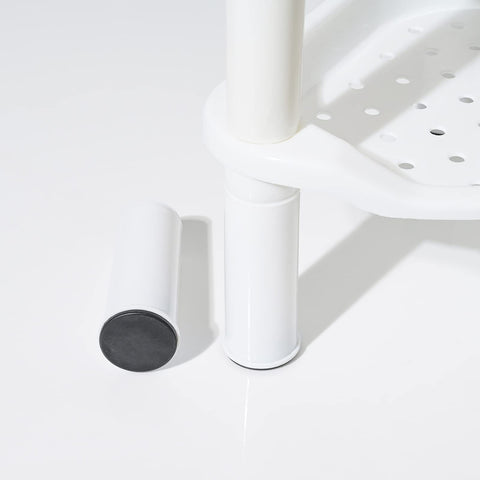 SLZBCY 3-Tier Corner Shower Caddy anti-slip feet keep items secure.