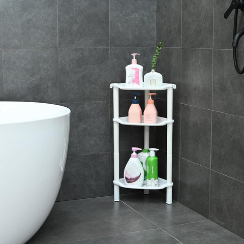 SLZBCY 3-Tier Corner Shower Caddy drainage holes promote quick drying.