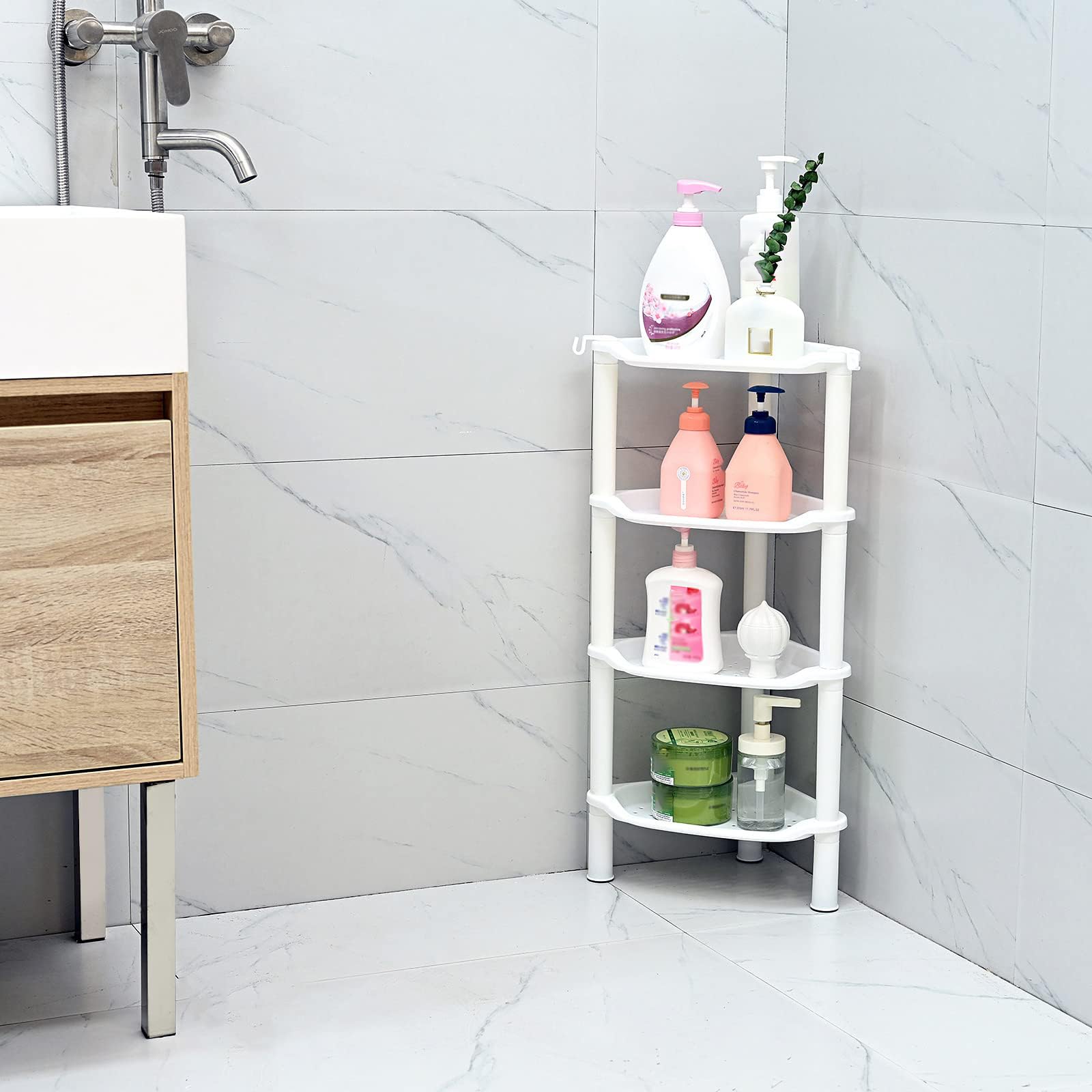 SLZBCY flat-surfaced shelves prevent slips and bottle tipping.