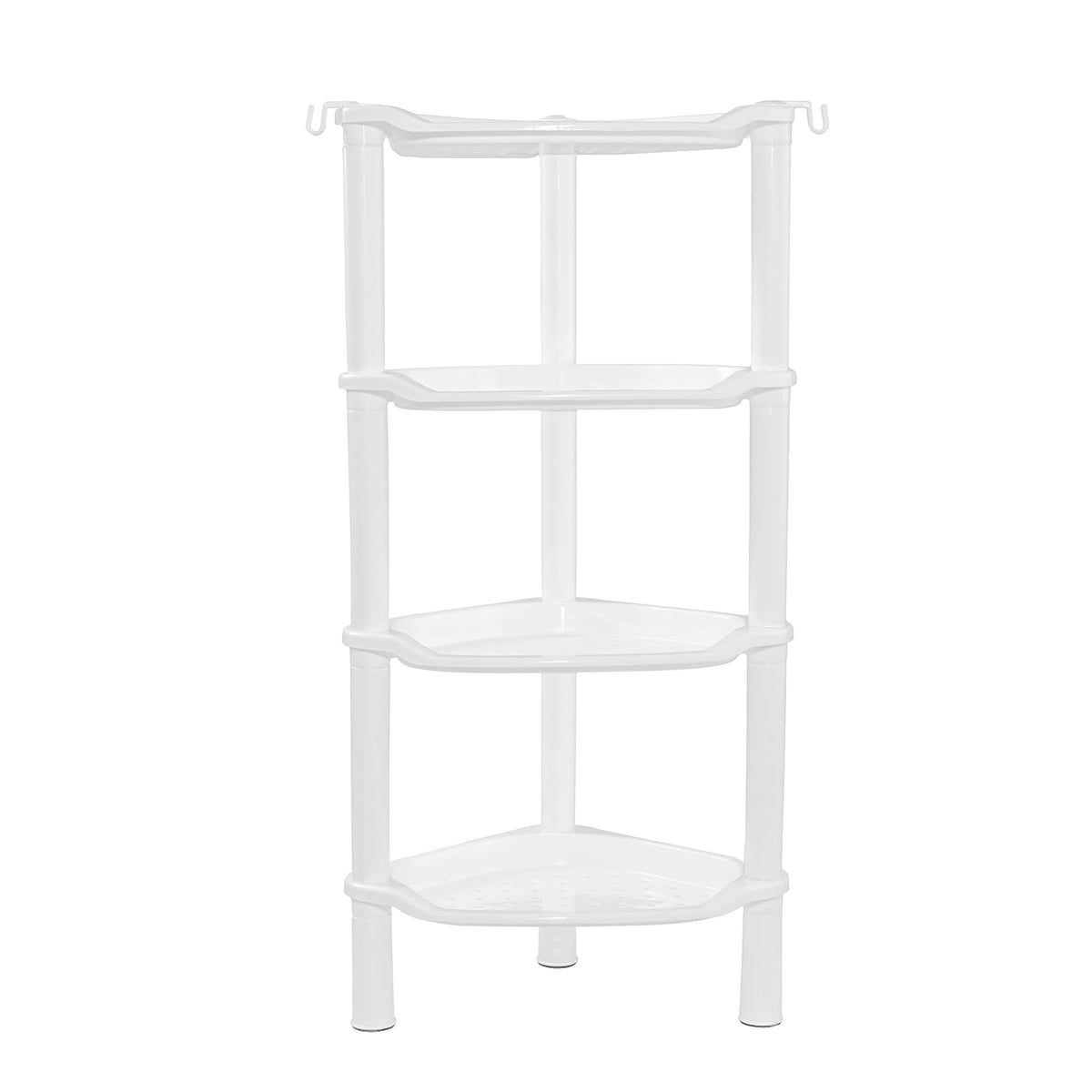 SLZBCY four-tier corner shower caddy ready to organize bath toiletries.