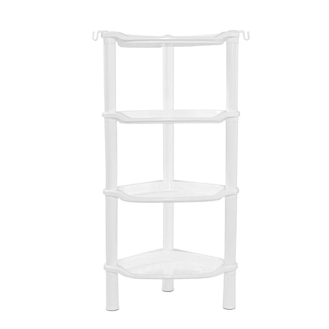 SLZBCY four-tier corner shower caddy ready to organize bath toiletries.