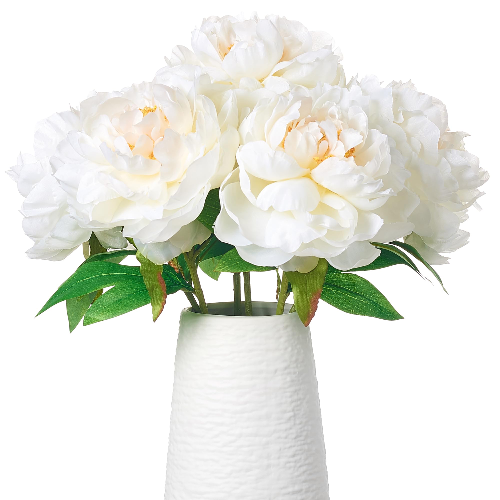 Smalldu Ivory White Peonies flower head close-up for elegant wedding decor.