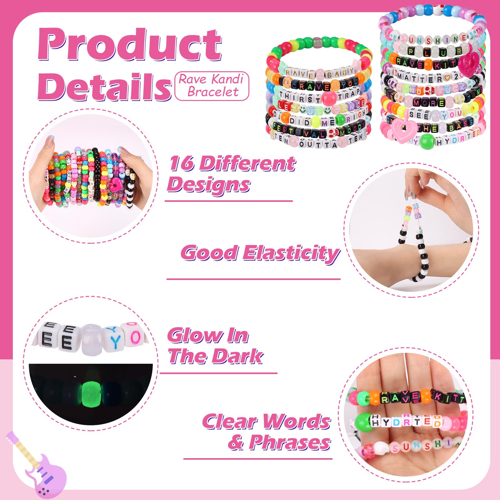 SMAODSGN friendship bracelets ideal for sharing and trading at events