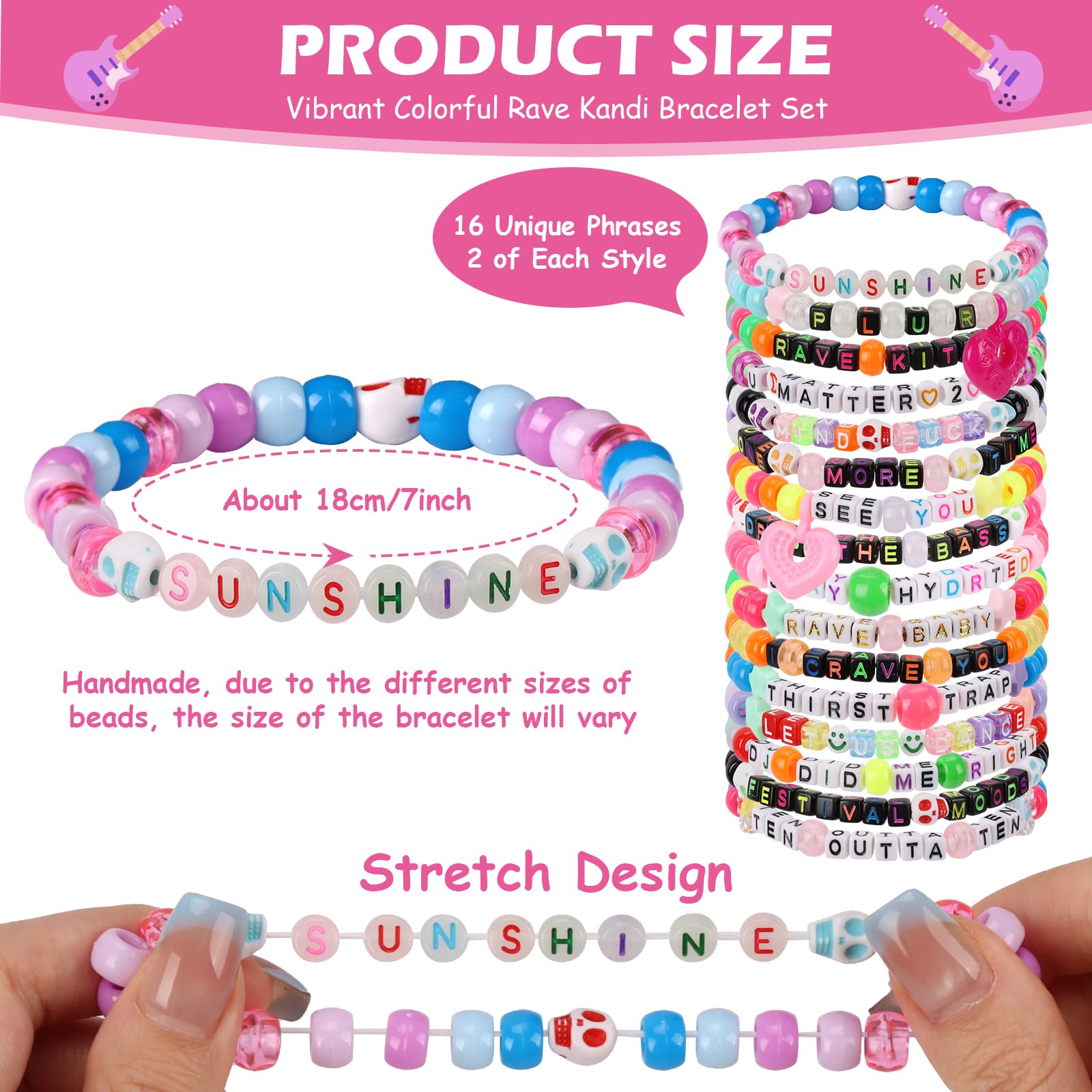 SMAODSGN word bracelets with LOVE and STAND UP for friendship symbolism