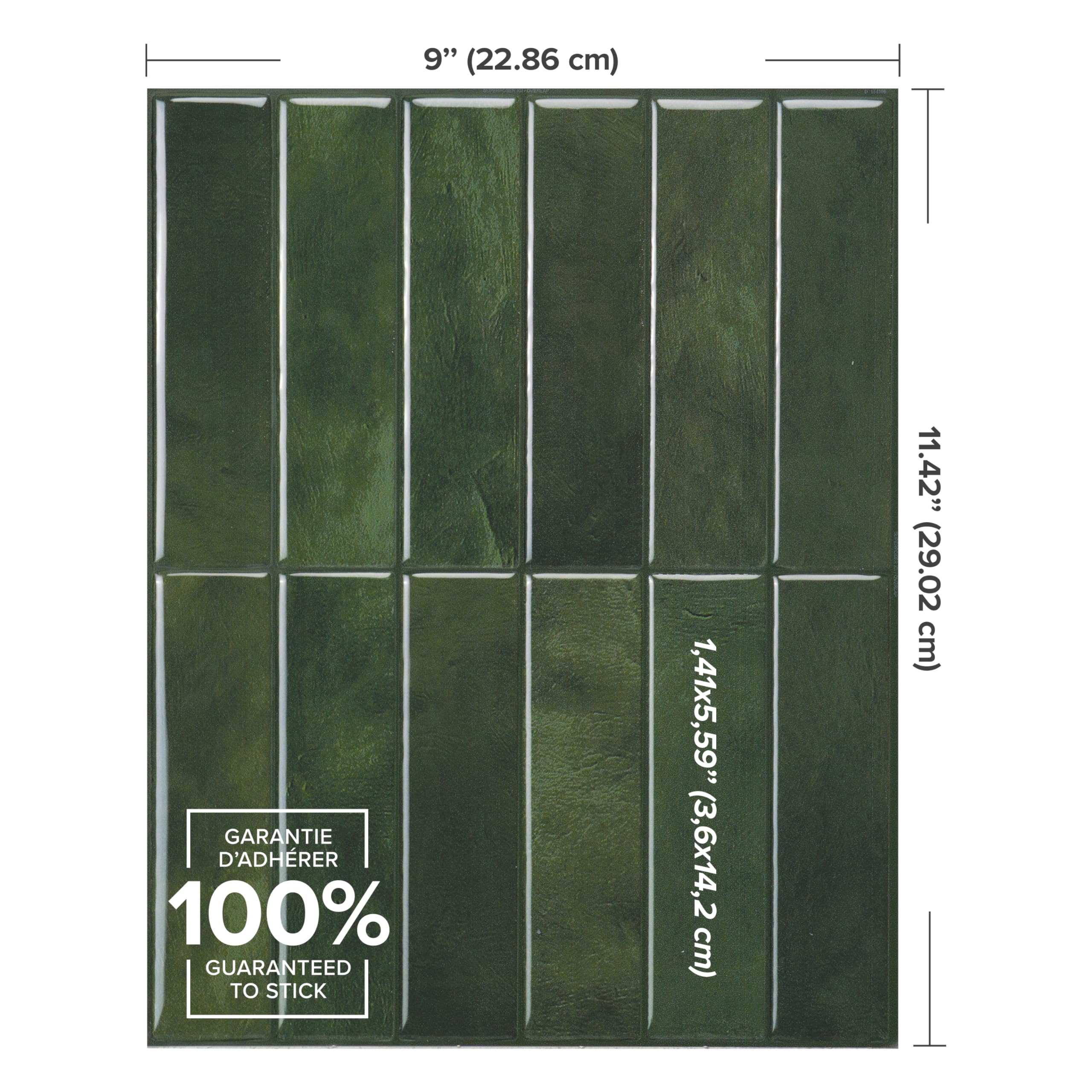 Smart Tiles Sefrou Green bathroom wall upgrade with wipe-clean surface