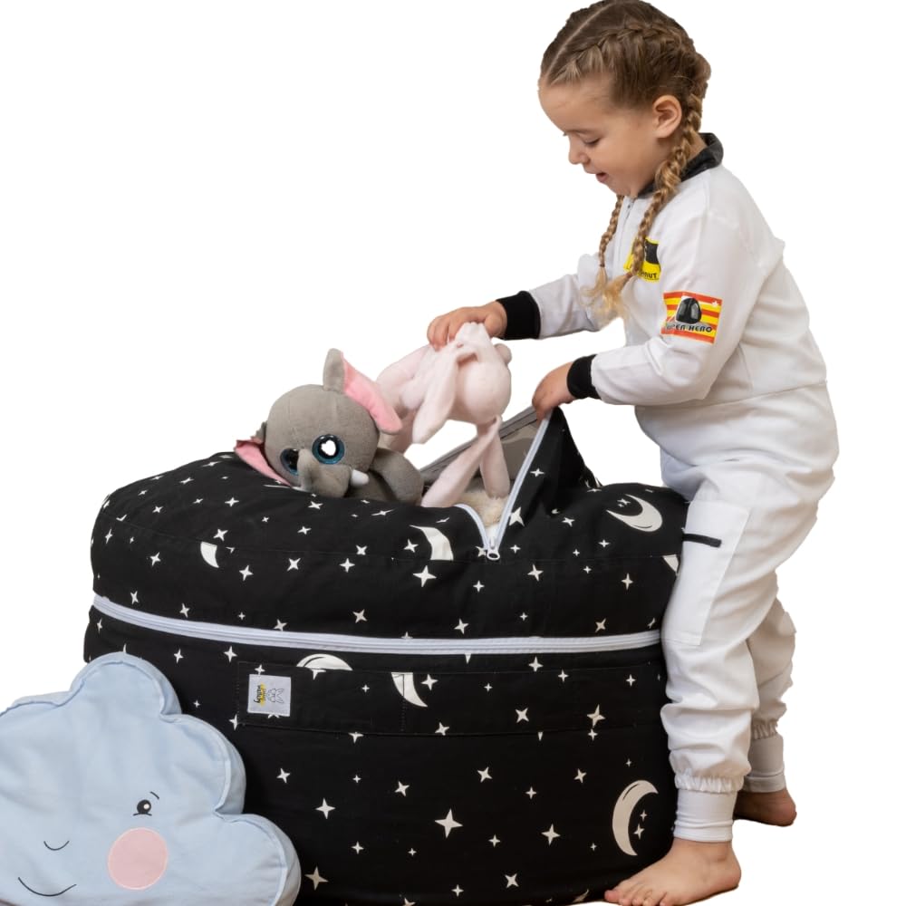 Smart Wallaby stuffed-animal-storage bean bag chair organizes toys and provides cozy seating