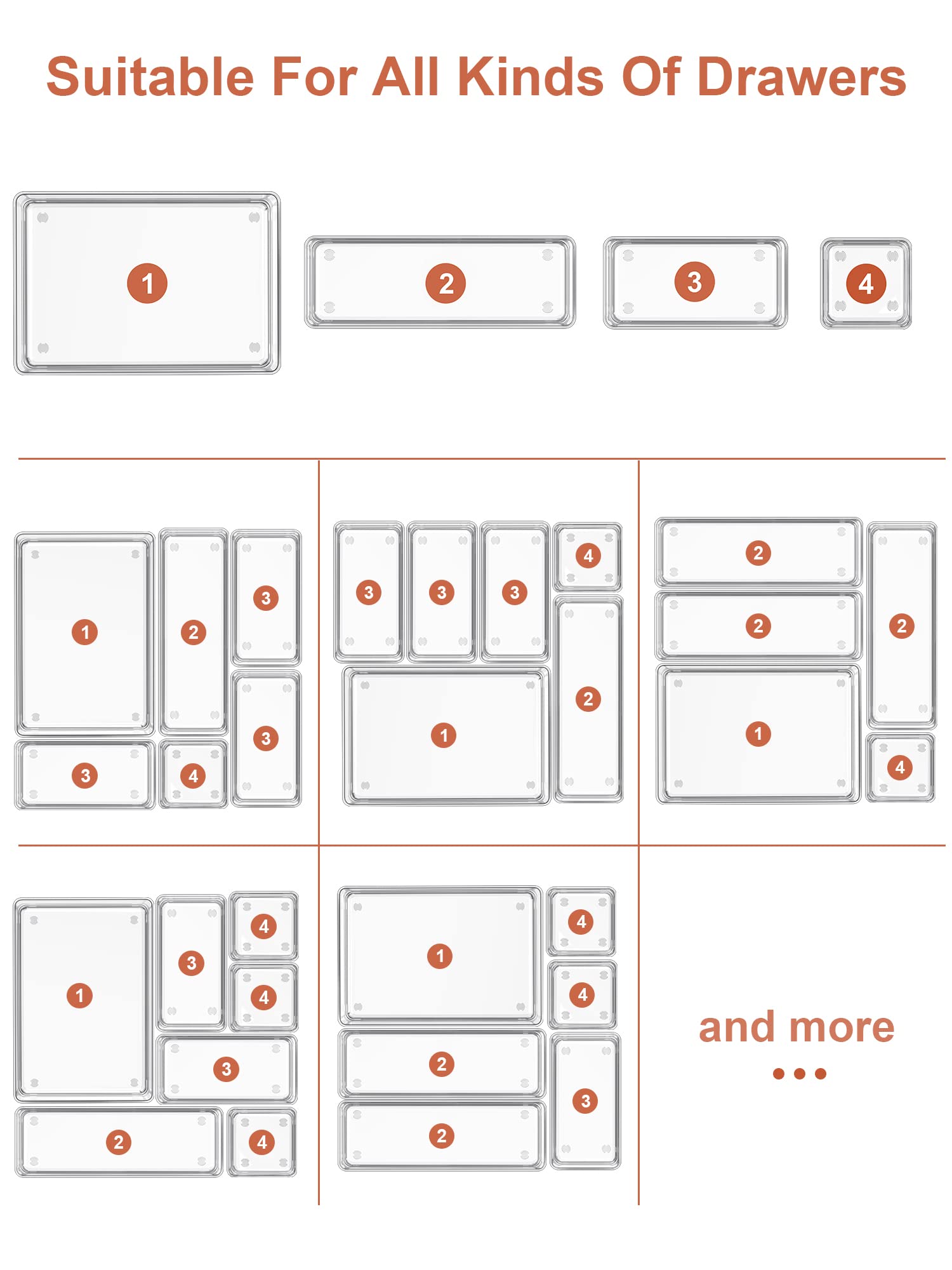 SMARTAKE office supplies stay tidy with clear compartments and quick access.