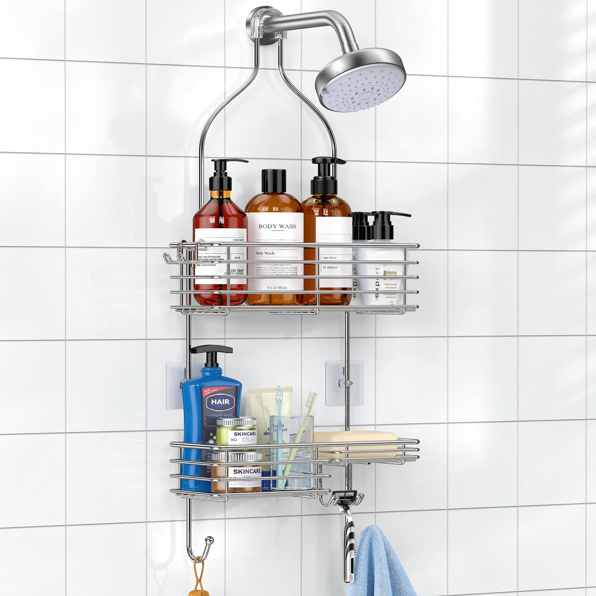 SMARTAKE compact caddy fitting in a small bathroom