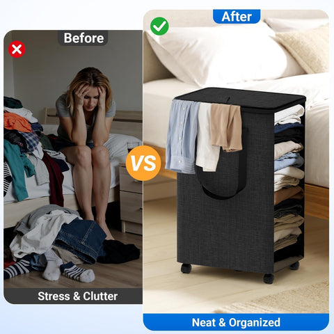 SmartKempt large 90L basket used for laundry, blankets, or toys.