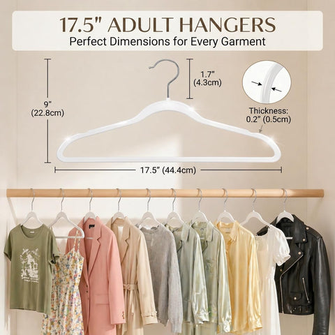 Smartor Hangers nonslip notch prevents clothes from sliding