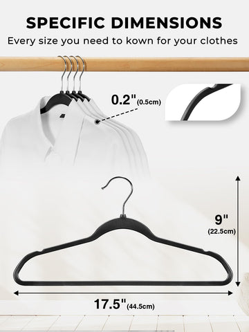 Smartor closet organization view with uniform hangers