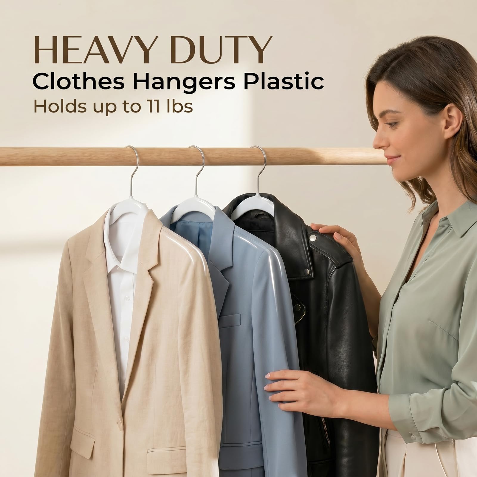 Smartor Hangers thin profile saves space in small closets