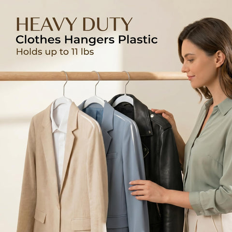 Smartor Hangers thin profile saves space in small closets