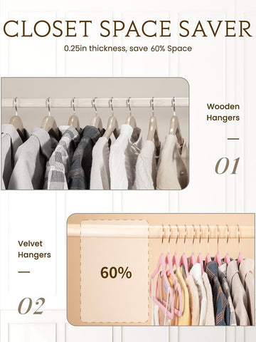 Smartor heavy-duty flocked hangers with durable construction for winter coats and bulky garments