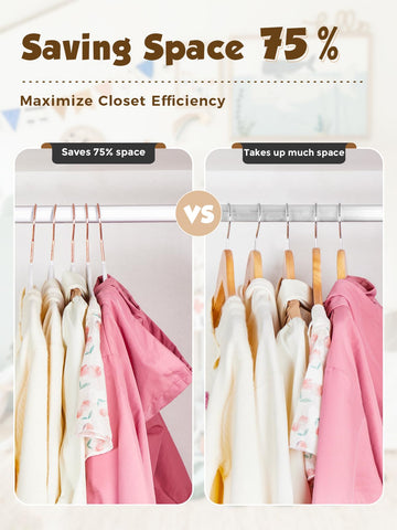 Smartor Kids rose gold swivel hook supports easy hanging at any angle.