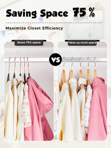 Grooved shoulders on Smartor hangers prevent slippage and hanger marks.