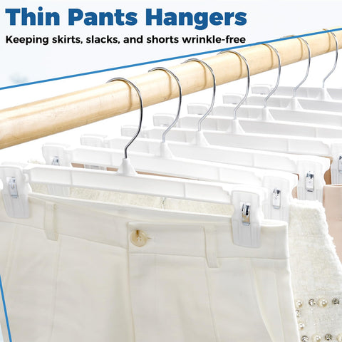 Smartor multi-use hangers suitable for skirts and jeans.