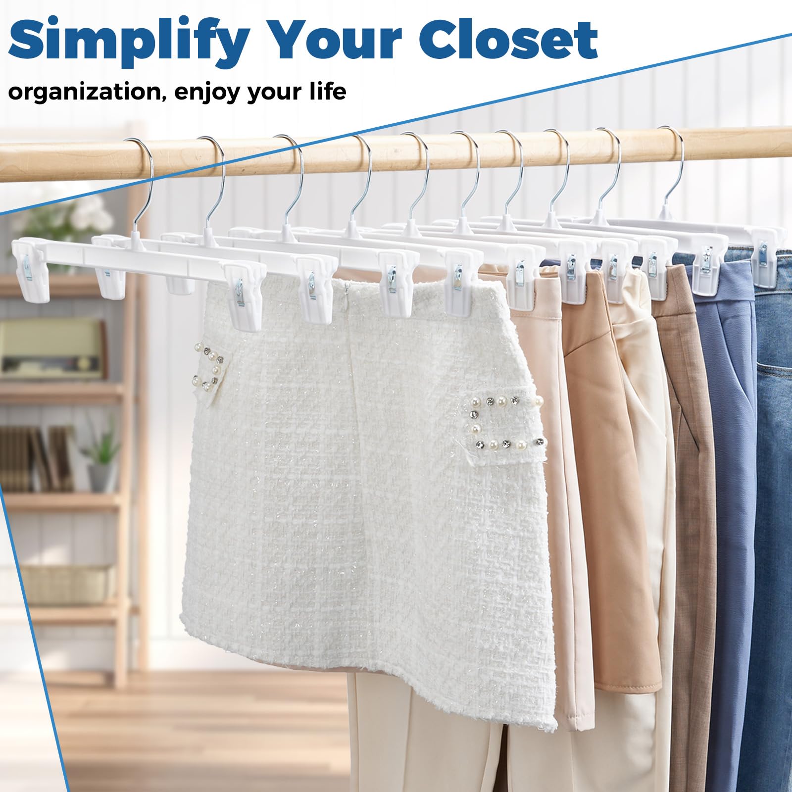 Smartor rust-resistant hooks and durable hangers.