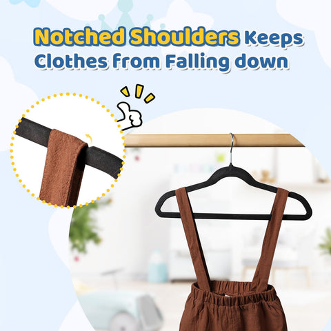 Smartor Premium lightweight kid hangers support varied clothing without bending.