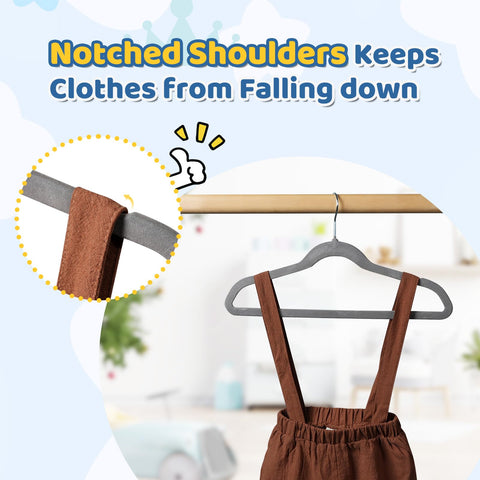 Smartor Premium kids hangers heavy-duty support for delicate to outerwear.