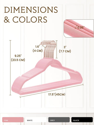 Smartor rose-gold flocked hangers elevating a chic, organized wardrobe