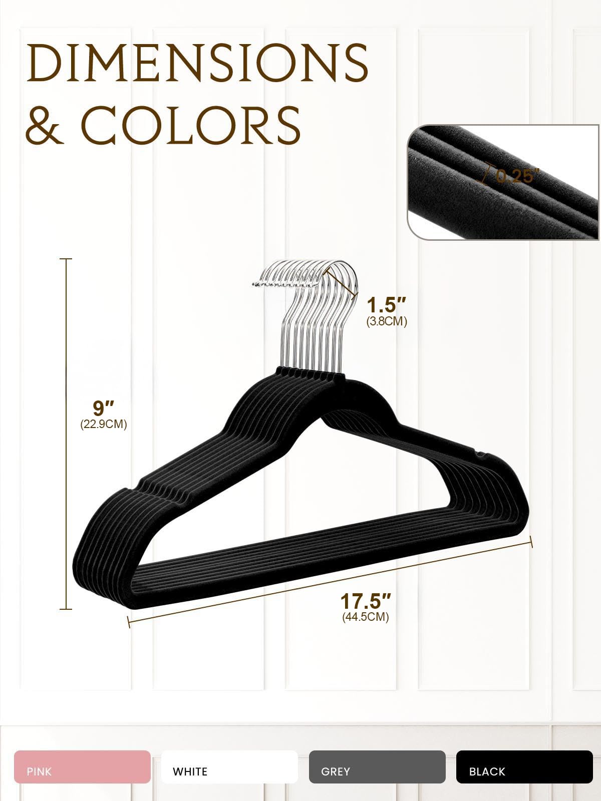 Smartor curved-shoulder design preserves garment shape and drape
