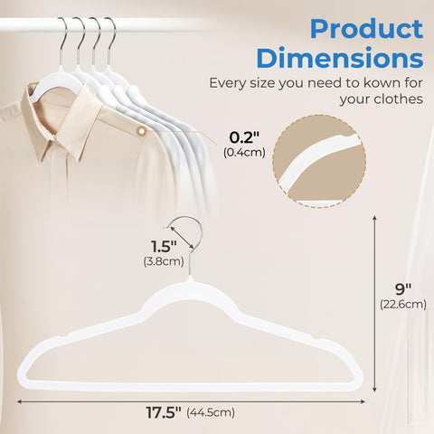 Rust-proof hook and sturdy construction in Smartor hangers.