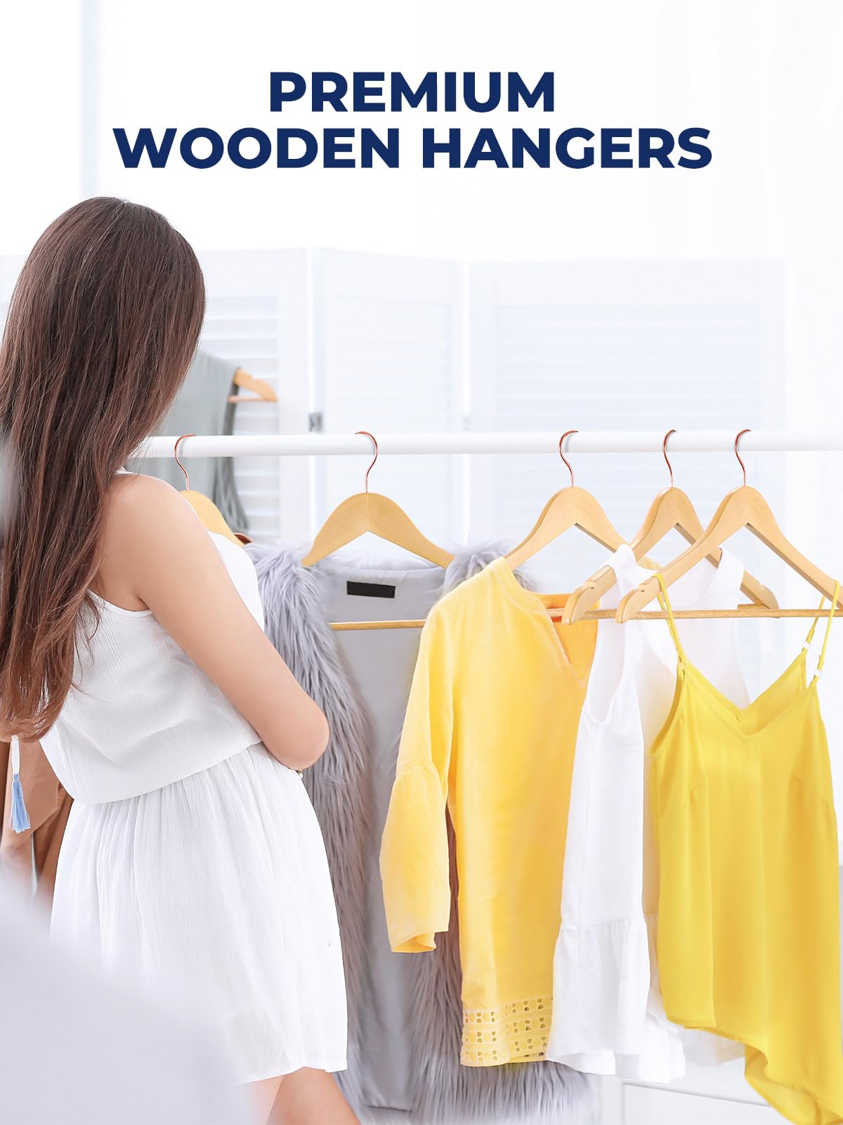 In a tidy closet, Smartor hangers maximize space.