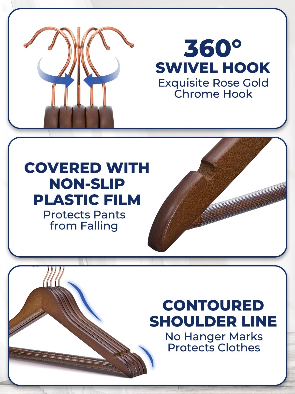 Smartor non-slip pant bar helps pants stay flat and crease-free