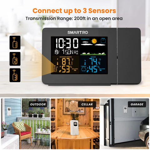 SMARTRO SC91 dual alarms with snooze adapt to your routine