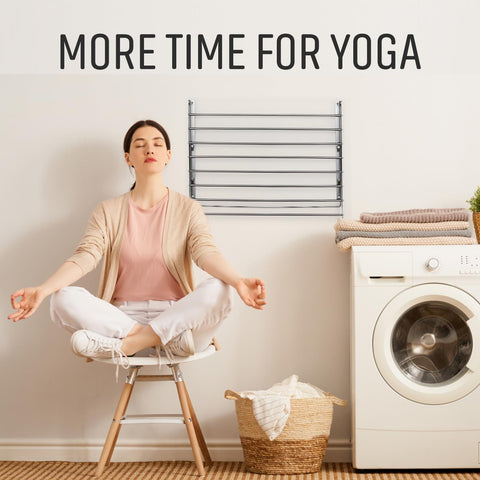 Smartsome drying rack supports up to 60 lb for towels and garments