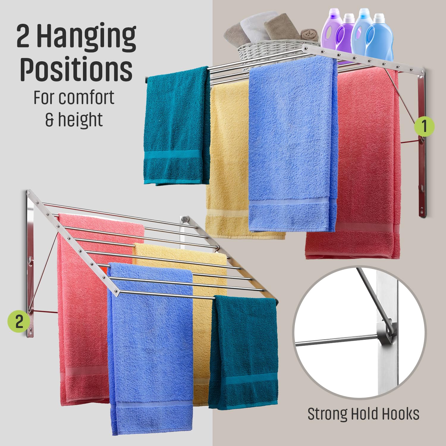 Smartsome fully assembled rack with installation template included