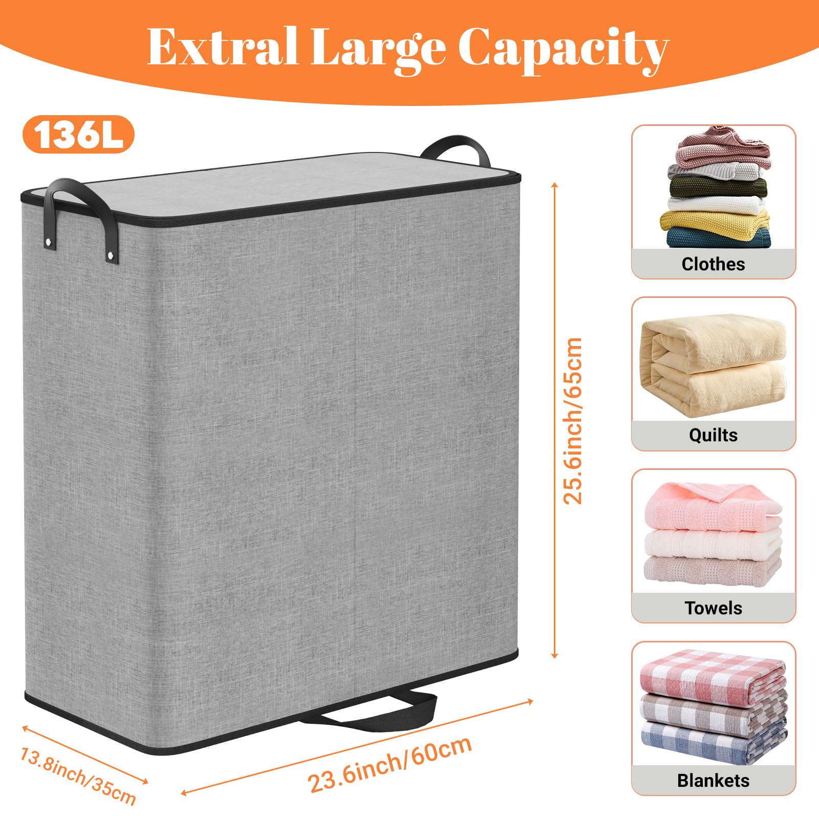 SmartTrends hamper interior showing removable bags for easy transfers.