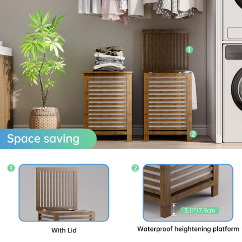 SMIBUY lid open design for quick loading and privacy when not in use.