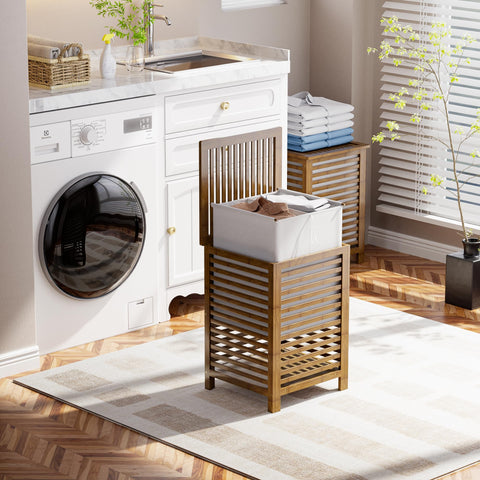 SMIBUY removable liner bag for easy transfer from basket to washing machine.