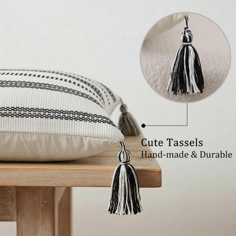 Smile Bee pillow cover with invisible zipper simplifies replacement and cleaning.