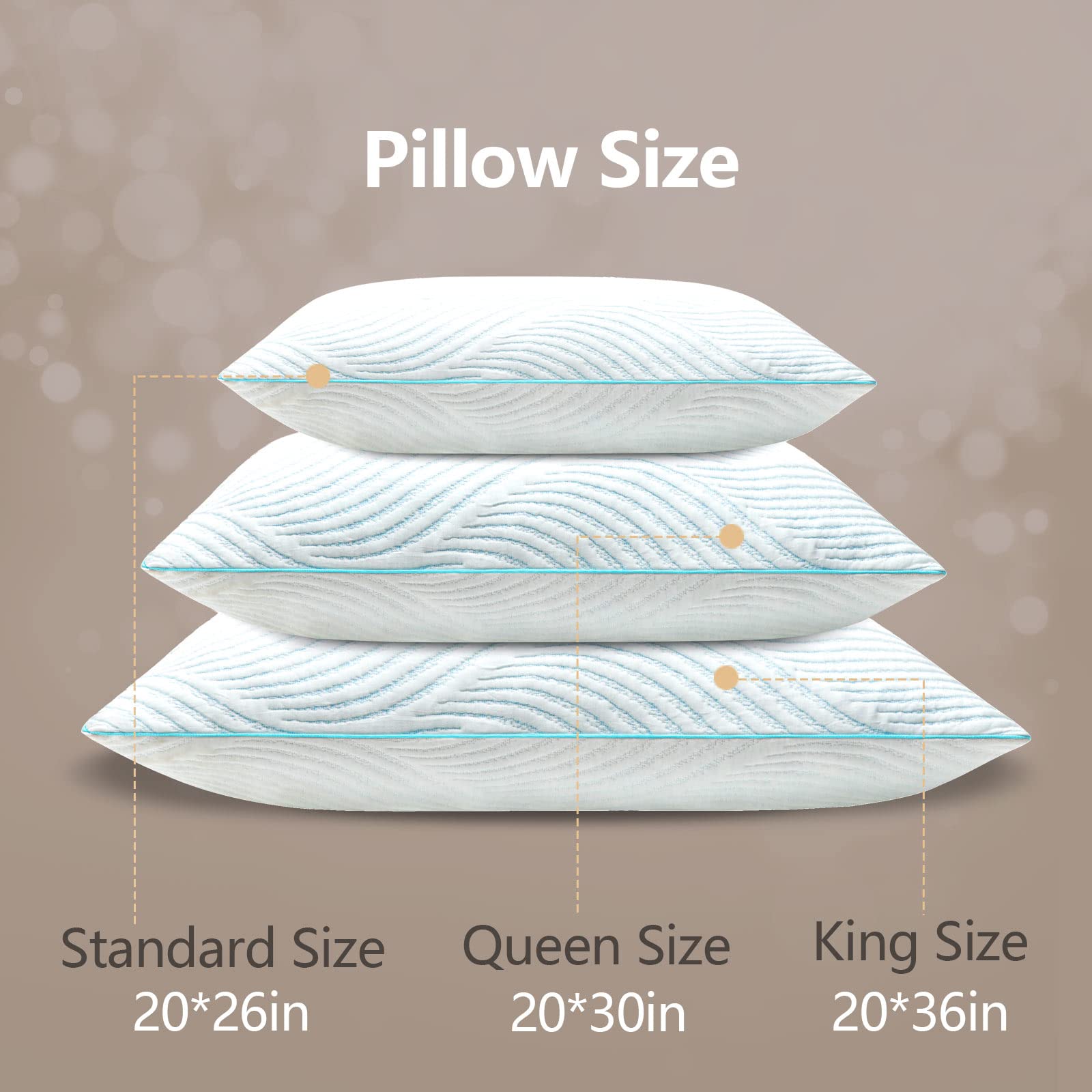 Smilereve lifestyle scene with pillows on bed for relaxed, everyday use.