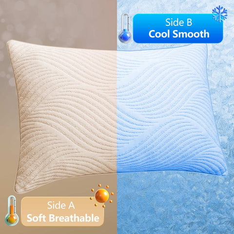 Smilereve shredded memory foam close-up showing adaptable support and fluffiness.