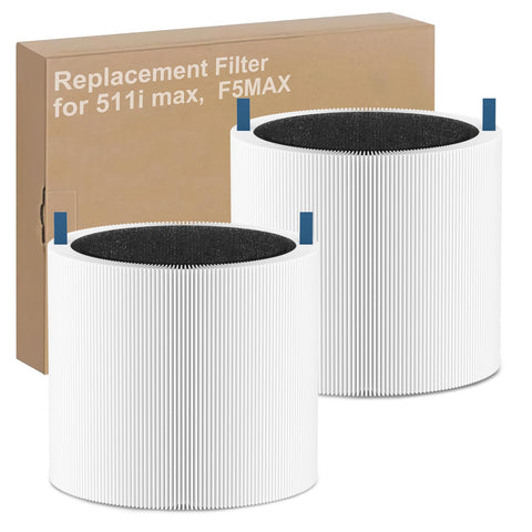 Smilyan Blue Pure 511i Max filter front view for easy installation and improved air filtration.